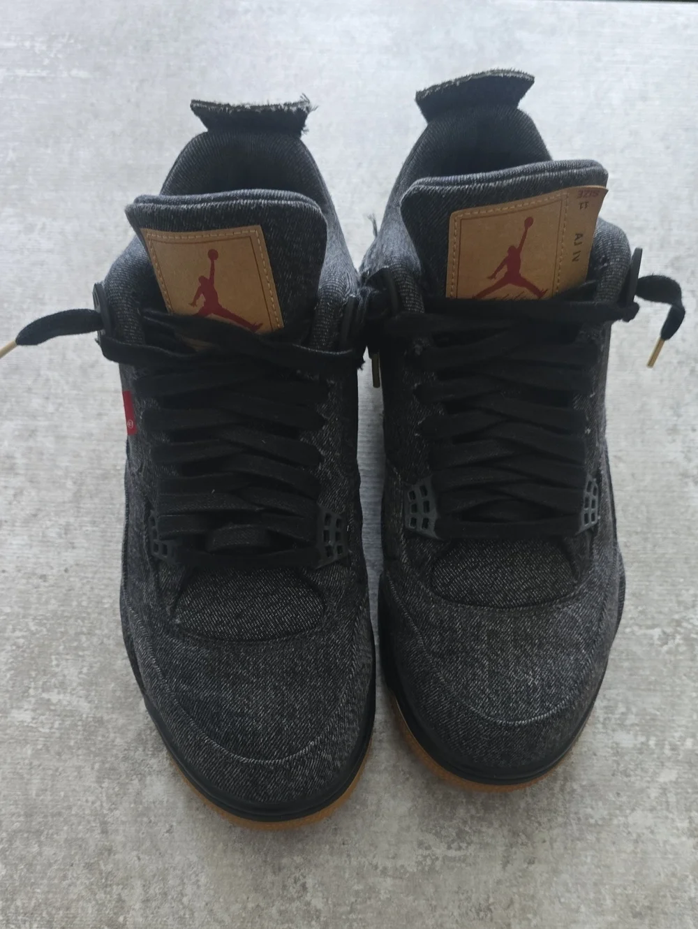 Jordan 4 Retro Levi's Black (Blank Tag) Men